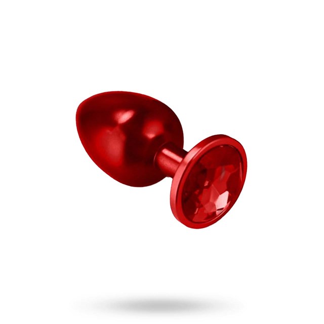 TOYZ4LOVERS Deep Red Buttplug Small - Metal