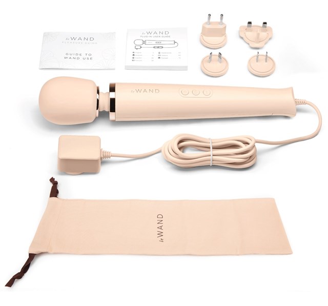 Powerful Plug-In Vibrating Massager - White