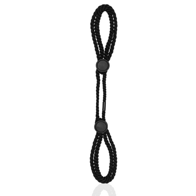 Adjustable Rope Hand Cuffs - Black