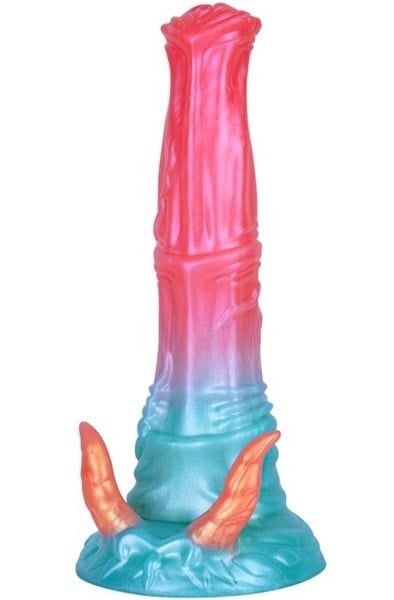 Alien Beast Cyan Rainbow Dildo 23,5 cm