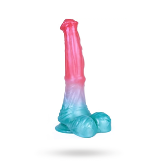 Alien Beast Cyan Rainbow Dildo 24,8 Cm