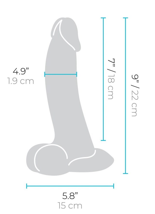 b-Vibe Slipskin 9" Curvy