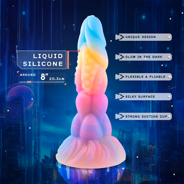 Bad Bubblez Silicone Dildo 20,4 cm