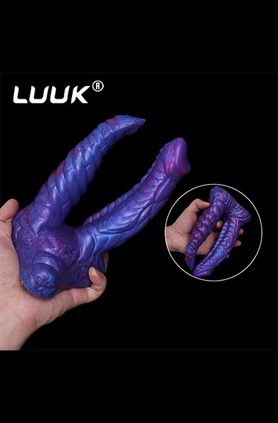 Bad Demon Double Dildo Orphox Purple 18,5 cm