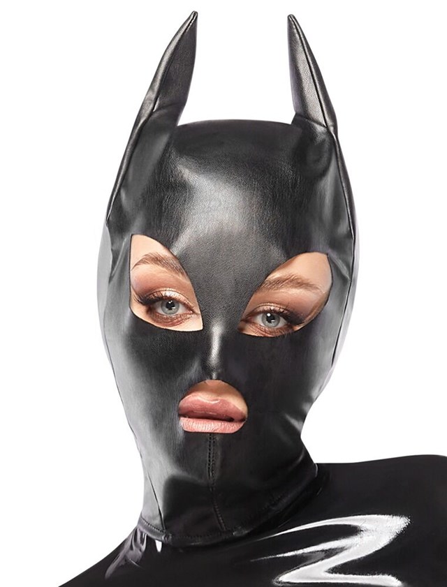 Head Mask Cat/Batwoman Black