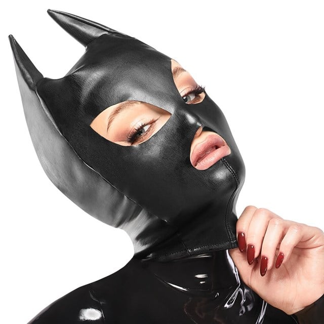 Head Mask Cat/Batwoman Black