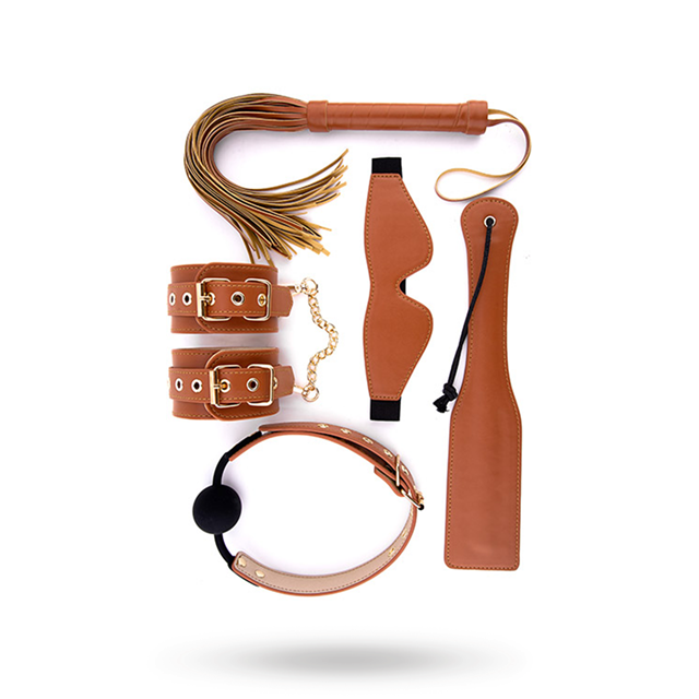 BDSM Set Cognac Vegan Leather