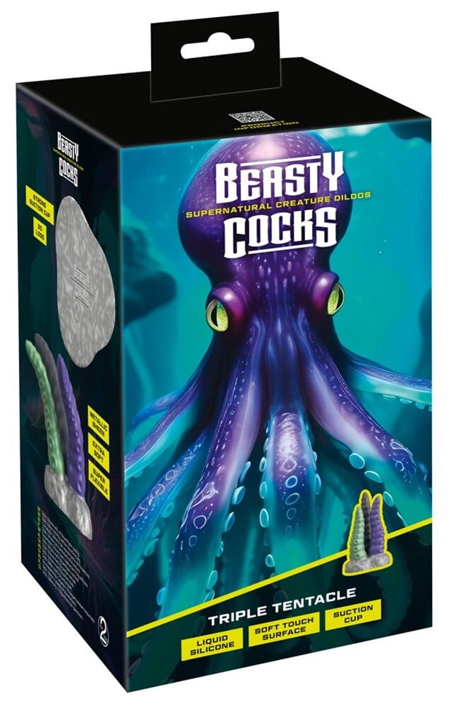 Beasty Cocks Triple Tentacle 22 cm