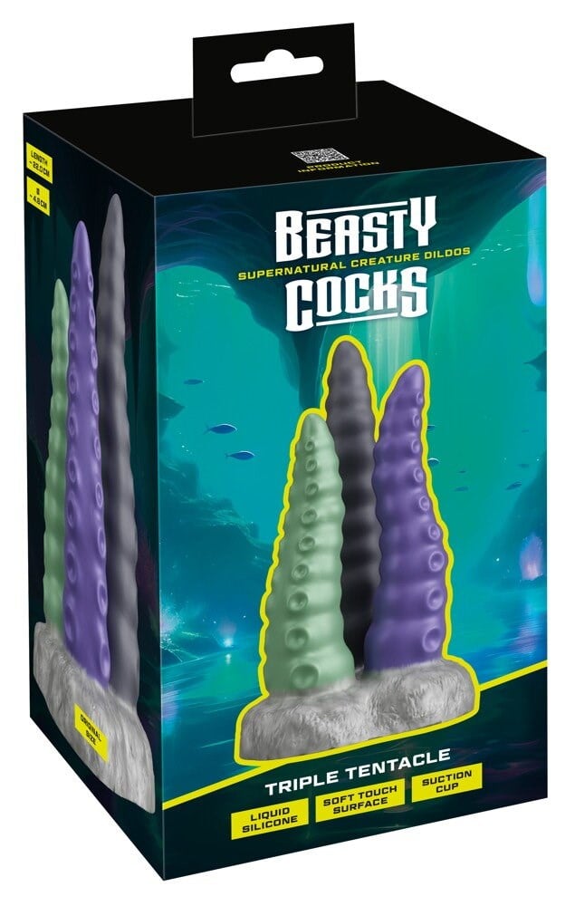 Beasty Cocks Triple Tentacle 22 cm