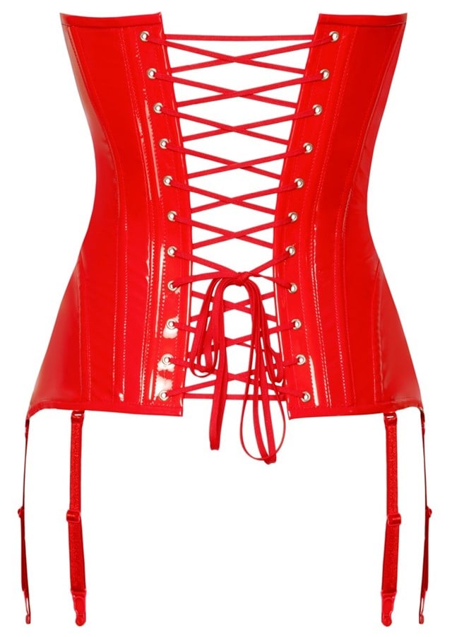 Vinyl Corset Red