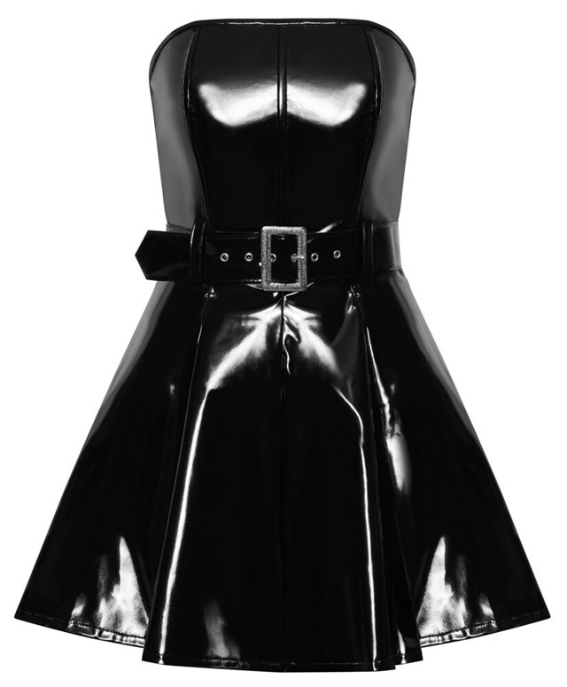 Vinyl Dress Black