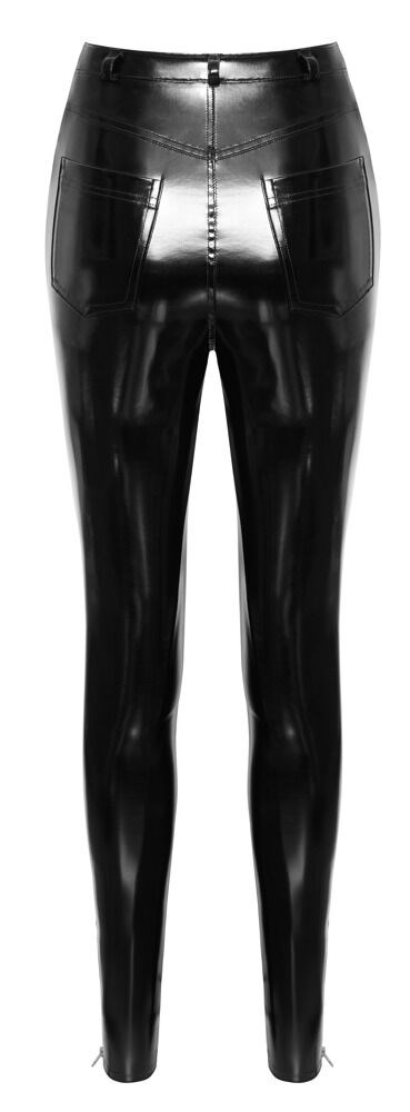 Vinyl Trousers Black