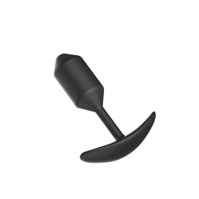 BLACK SILICONE BUTTPLUG #1