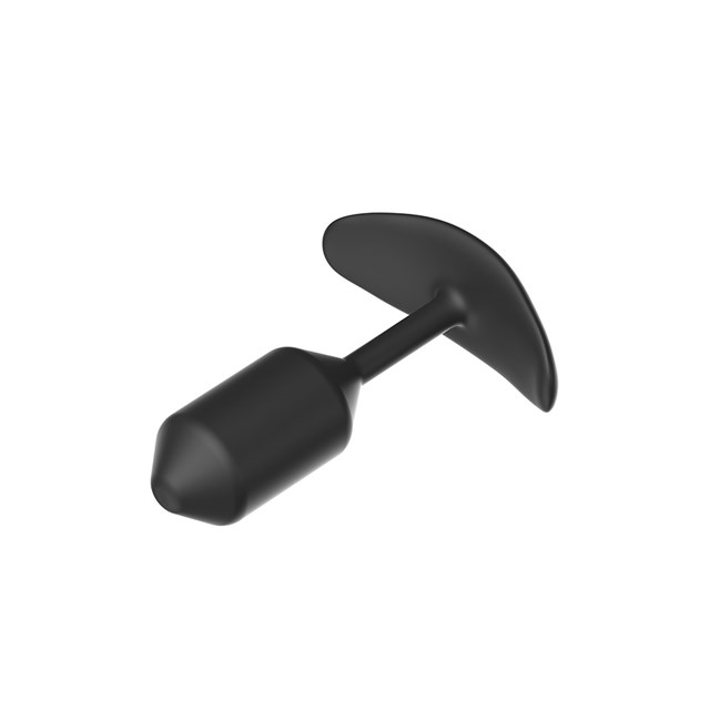 BLACK SILICONE BUTTPLUG #1