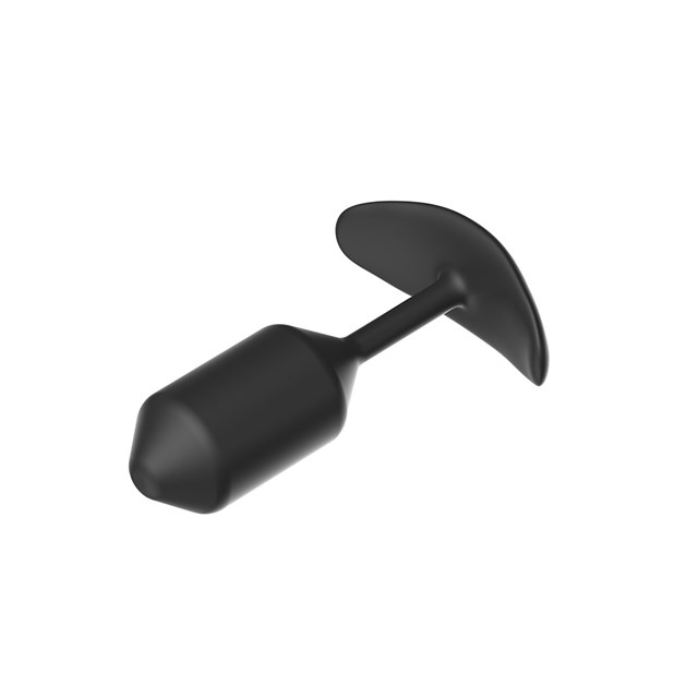 BLACK SILICONE BUTTPLUG #2