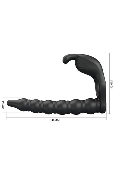 Blackney Penis Ring With Black Vibrator Plug