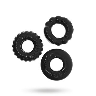 Bonemaker - 3-pack Boner Cockring Kit - Black