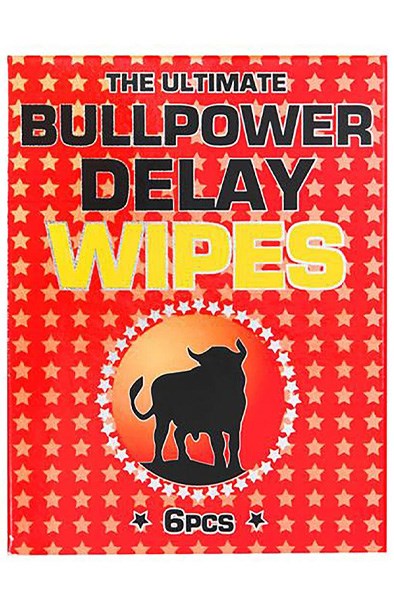 Bull Power Wipes Delay Sachets 6x2ml