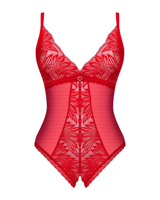 CHILISA CROTCHLESS TEDDY RED