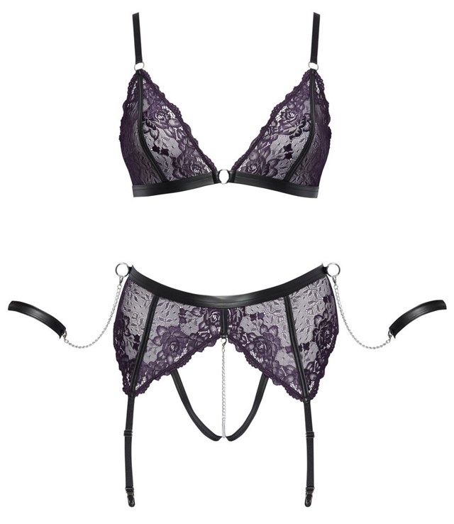 Suspender Set Plus Size Purple