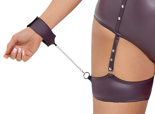 Matte look String Body Purple Plus Size