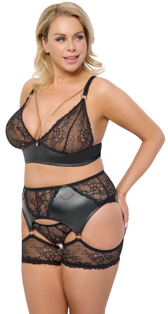 Lace set Black Plus Size