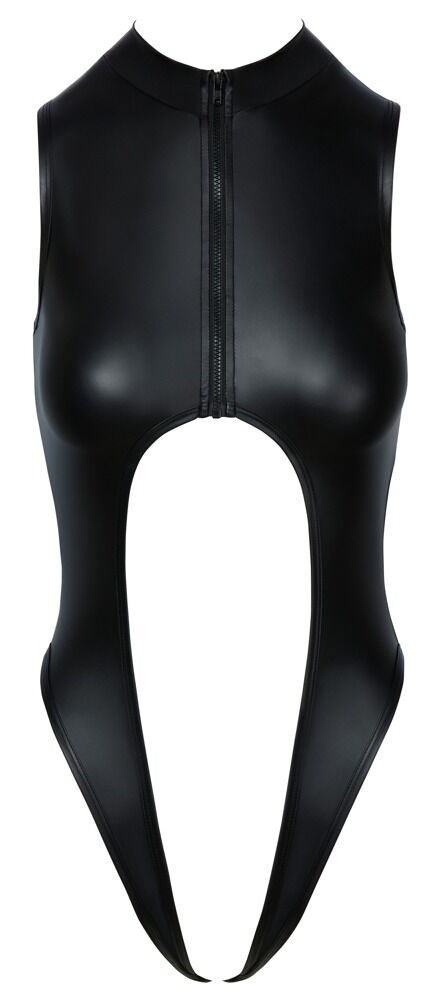 Crotchless Body Mattelook Black