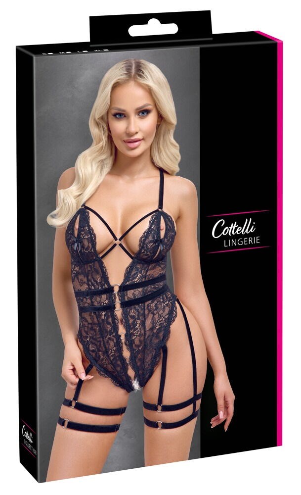 Crotchless String Lace Body