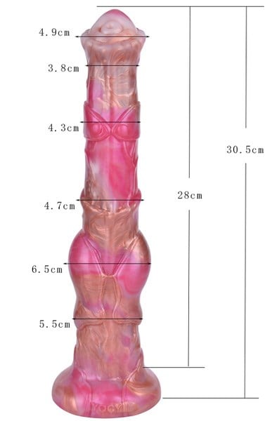 Dragonfire Dildo Pink 30,5 cm