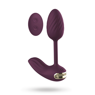 Essentials Flexible Wearable Vibrating Egg Purple