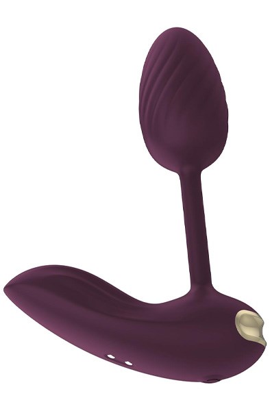 Essentials Flexible Wearable Vibrating Egg Purple