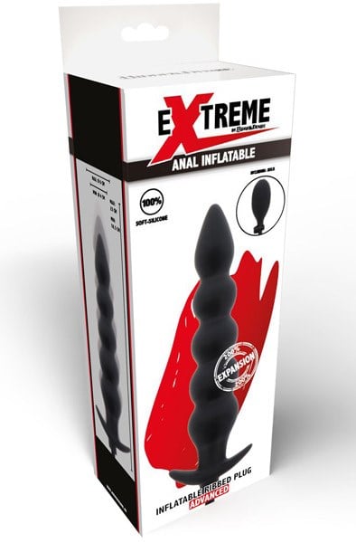 Extreme Inflatable Ribbed Plug 25 cm