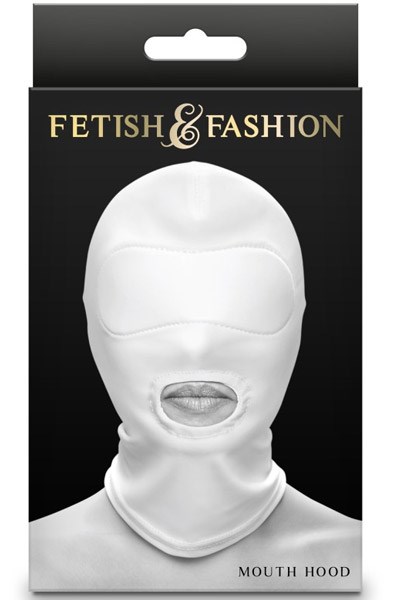 Fetish & Fashion Mouth Hood White