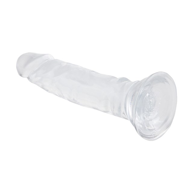 Läpinäkyvä dildo 16 cm