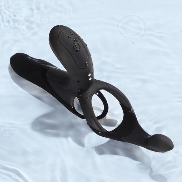 Pleasure Pivot App-controlled Couples Vibrator Black