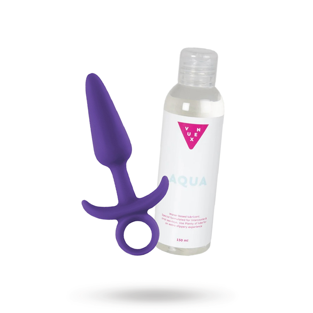 KIT WITH VUXEN AQUA GLIDMEDEL 150 ML & INYA PRINCE MEDIUM - PURPLE