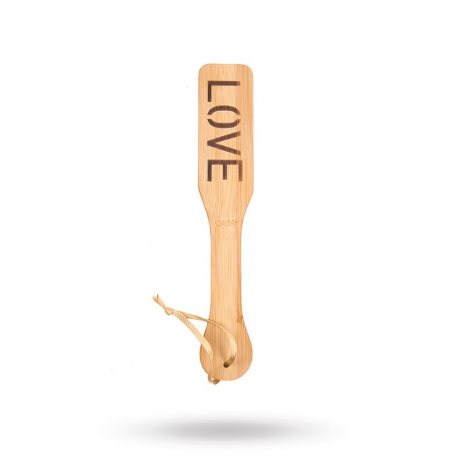 LOVE word Bamboo Paddle