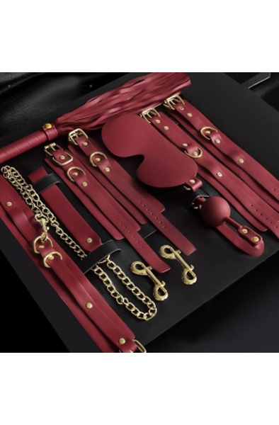 Luxury BDSM 11-pcs Kit - Clarissa Red