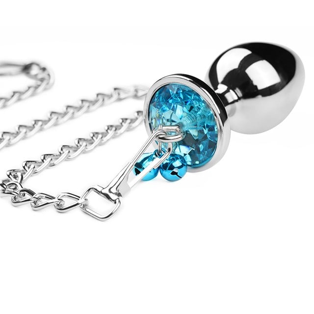 METAL PLUG TURQUOISE GEMSTONE WITH LEASH