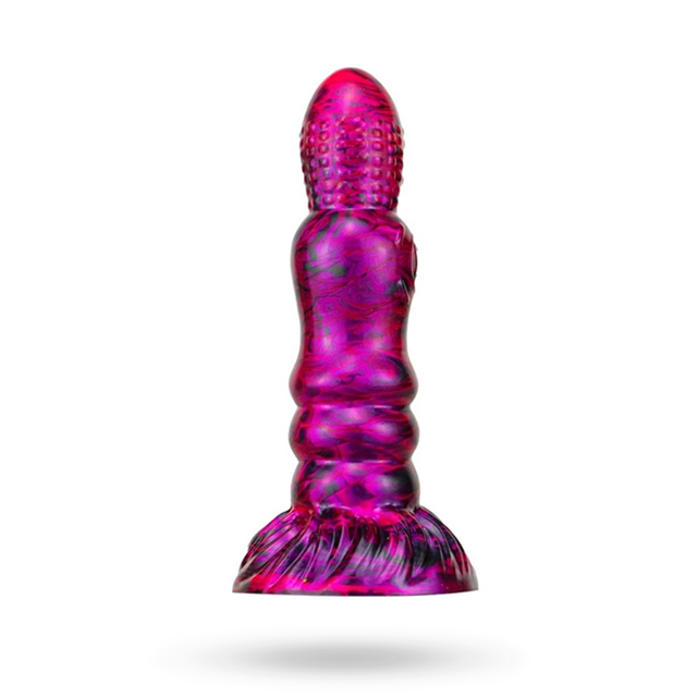 Metallic Fantasy Dildo Peern Purple/Black 19,5 cm