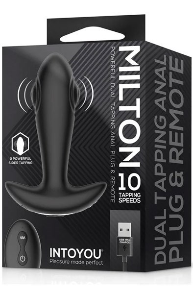 Milton Dual Tapping Anal Plug With Remote