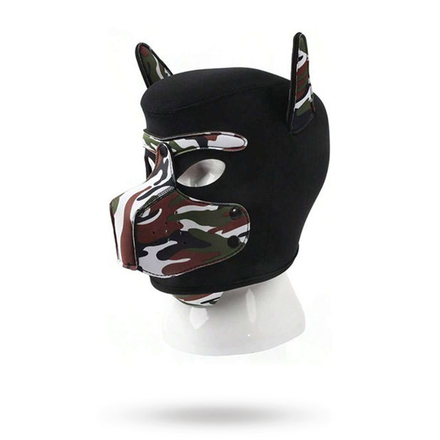 Neoprene Dog On Mask Black-Camouflage