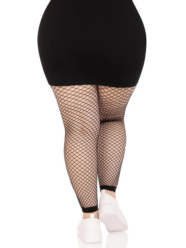 Net Footless Tights plus