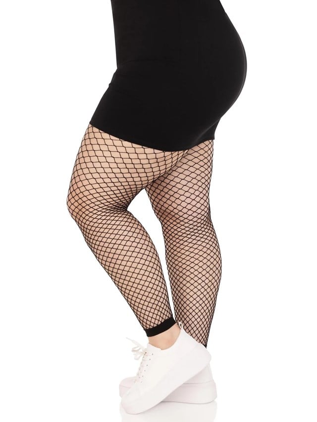 Net Footless Tights plus