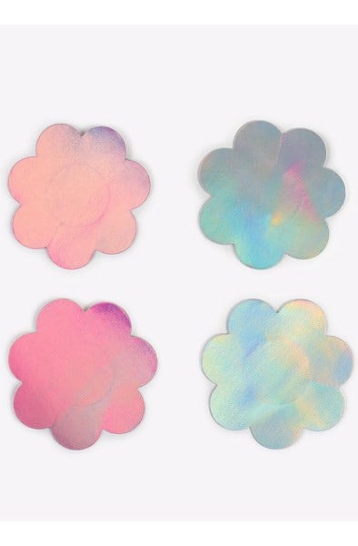 Nipple Covers Flower Shapped Holographic