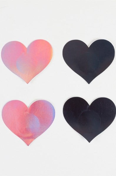 Nipple Covers Heart Shapped Holographic