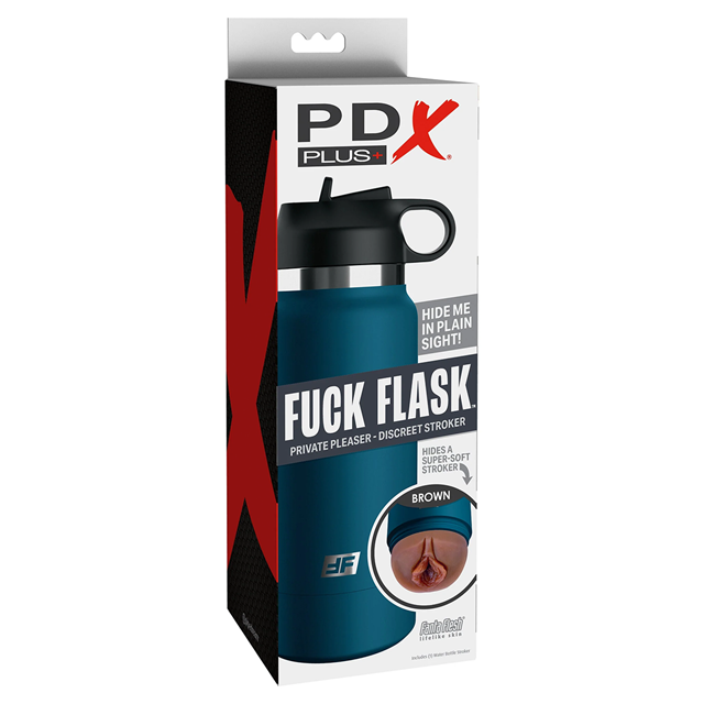 PDX Plus Fuck Flask - Private Pleaser Brown