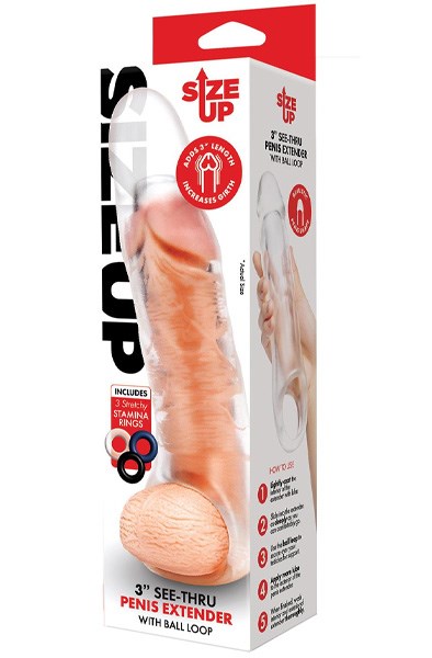 Penis Extender With Ball Loop Extra Girthy