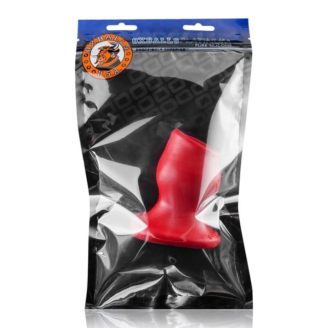 Pighole Hollow Butt Plug Large - Red