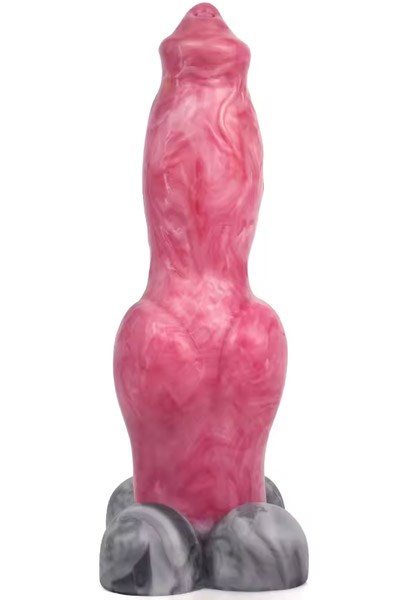 Pink Alien Dragonscale Dildo 17,5 cm